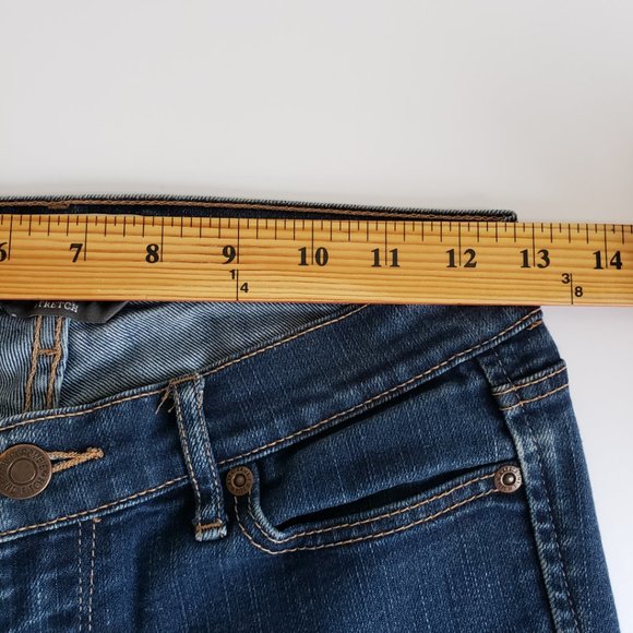 A&F Abercrombie and Fitch Perfect Stretch Erin Jeans Size 00S Zip Fly 5 Pockets - Picture 8 of 13